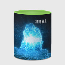 Кружка 3D STALKER Монолит, цвет: 3D-белый + светло-зеленый — фото 2