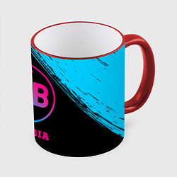 Кружка 3D Borussia - neon gradient, цвет: 3D-красный кант