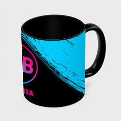 Кружка 3D Borussia - neon gradient, цвет: 3D-белый + черный