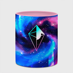 Кружка 3D No Mans Sky неоновый космос, цвет: 3D-белый + розовый — фото 2