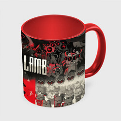 Кружка 3D Собрание Культа - Cult of the lamb, цвет: 3D-белый + красный
