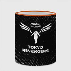 Кружка 3D Tokyo Revengers с потертостями на темном фоне, цвет: 3D-оранжевый кант — фото 2