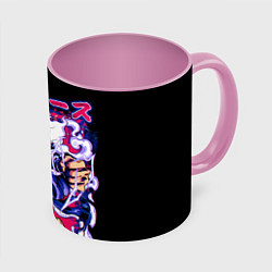 Кружка 3D Луффи 5 гир - One Piece, цвет: 3D-белый + розовый
