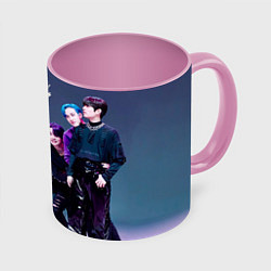 Кружка 3D Stray Kids K Idols, цвет: 3D-белый + розовый