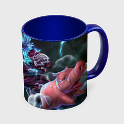 Кружка 3D Шторм спирит с хексом, цвет: 3D-белый + синий