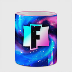 Кружка 3D Fortnite неоновый космос, цвет: 3D-розовый кант — фото 2