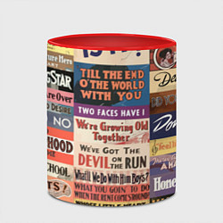 Кружка 3D Рекламные стикеры - retro, цвет: 3D-белый + красный — фото 2