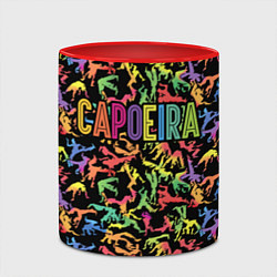 Кружка 3D Capoeira colorful mens, цвет: 3D-белый + красный — фото 2