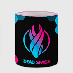 Кружка 3D Dead Space - neon gradient, цвет: 3D-розовый кант — фото 2