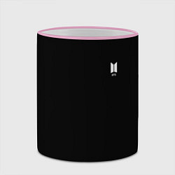 Кружка 3D BTS smail logo, цвет: 3D-розовый кант — фото 2