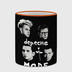 Кружка 3D Depeche Mode portrait, цвет: 3D-оранжевый кант — фото 2