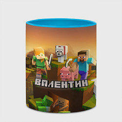 Кружка 3D Валентин Minecraft, цвет: 3D-белый + небесно-голубой — фото 2