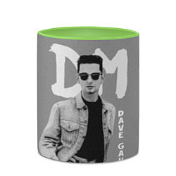 Кружка 3D Dave Gahan - Depeche Mode, цвет: 3D-белый + светло-зеленый — фото 2