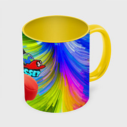 Кружка 3D Super Mario Odyssey - Nintendo - Бейсболка, цвет: 3D-белый + желтый