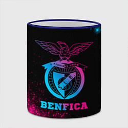 Кружка 3D Benfica - neon gradient, цвет: 3D-синий кант — фото 2