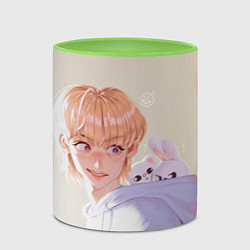 Кружка 3D SKZOO Felix Jinniret Leebit, цвет: 3D-белый + светло-зеленый — фото 2