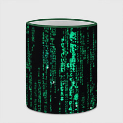 Кружка 3D Программное кодирование, цвет: 3D-зеленый кант — фото 2