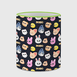 Кружка 3D Skzoo pattern, цвет: 3D-светло-зеленый кант — фото 2