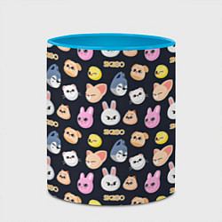 Кружка 3D Skzoo pattern, цвет: 3D-белый + небесно-голубой — фото 2