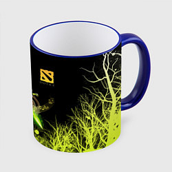 Кружка 3D Худвинк в лесу, цвет: 3D-синий кант
