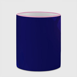 Кружка 3D Темно синий фон, цвет: 3D-розовый кант — фото 2