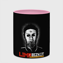 Кружка 3D Limp bizkit Wes Borland, цвет: 3D-белый + розовый — фото 2