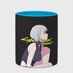 Кружка 3D Sweet Lucy, цвет: 3D-белый + небесно-голубой — фото 2