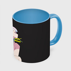 Кружка 3D Sweet Lucy, цвет: 3D-белый + небесно-голубой