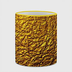 Кружка 3D Золотая фольга, цвет: 3D-желтый кант — фото 2