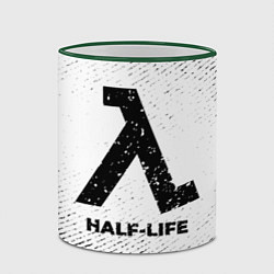 Кружка 3D Half-Life с потертостями на светлом фоне, цвет: 3D-зеленый кант — фото 2
