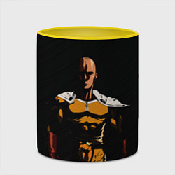 Кружка 3D One Punch-Man - человек-кулак, цвет: 3D-белый + желтый — фото 2