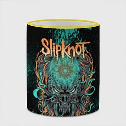 Кружка 3D Slipknot monster, цвет: 3D-желтый кант — фото 2
