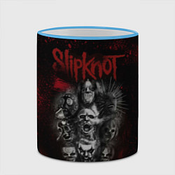 Кружка 3D Slipknot dark red, цвет: 3D-небесно-голубой кант — фото 2