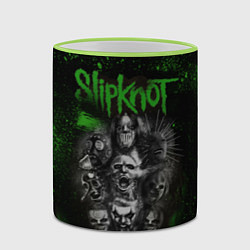 Кружка 3D Slipknot green, цвет: 3D-светло-зеленый кант — фото 2