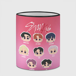 Кружка 3D Chibi Stray Kids, цвет: 3D-черный кант — фото 2