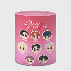 Кружка 3D Chibi Stray Kids, цвет: 3D-белый + розовый — фото 2