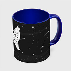 Кружка цветная Созвездие волка - волк из звезд