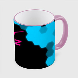 Кружка 3D UAZ - neon gradient, цвет: 3D-розовый кант
