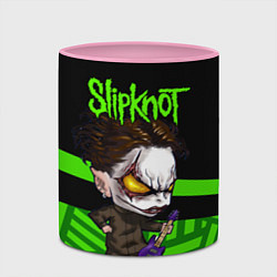 Кружка 3D Slipknot dark green, цвет: 3D-белый + розовый — фото 2