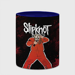 Кружка 3D Slipknot music, цвет: 3D-белый + синий — фото 2