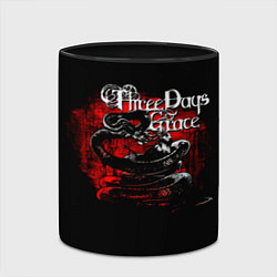 Кружка 3D Three Days Grace змея и ворон, цвет: 3D-белый + черный — фото 2