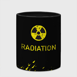 Кружка 3D Radiation - радиационная опасность, цвет: 3D-белый + черный — фото 2