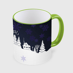 Кружка цветная С новым годом! минимализм