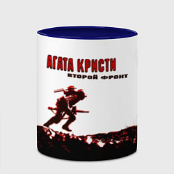 Кружка 3D Агата Кристи - Второй Фронт, цвет: 3D-белый + синий — фото 2