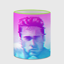 Кружка 3D Гачимучи Билли Херрингтон глитч, цвет: 3D-светло-зеленый кант — фото 2