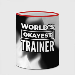 Кружка 3D Worlds okayest trainer - dark, цвет: 3D-красный кант — фото 2