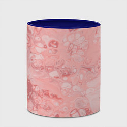 Кружка 3D Розовые волны, цвет: 3D-белый + синий — фото 2