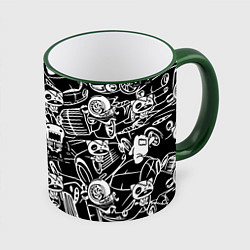 Кружка 3D JDM Pattern, цвет: 3D-зеленый кант