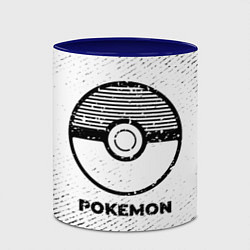 Кружка 3D Pokemon с потертостями на светлом фоне, цвет: 3D-белый + синий — фото 2