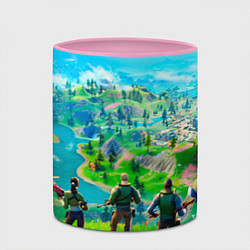 Кружка 3D Фортнайт, цвет: 3D-белый + розовый — фото 2